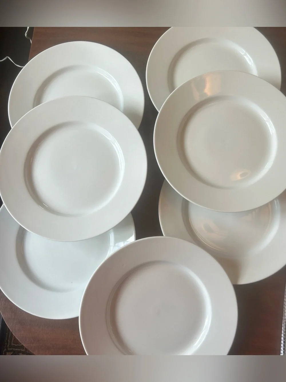 Pottery Barn Great White Collection Dinner /Charger  Plate 12.25” Set Of 7